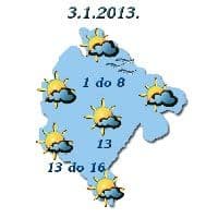 HMZCG: Sjutra promjenljivo oblačno HMZCG: Sjutra promjenljivo oblačno