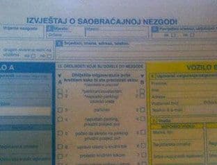 Od 6.januara za vozače obavezan Evropski izvještaj o saobraćajnoj nezgodi Od 6.januara za vozače obavezan Evropski izvještaj o saobraćajnoj nezgodi
