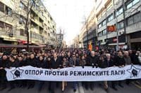 Skoplja: Prostni marš "Otpor režimskim lažima" Skoplja: Prostni marš "Otpor režimskim lažima"