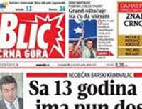 Prijeteca poruka novinaru Blica Crna Gora Prijeteca poruka novinaru Blica Crna Gora