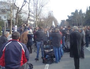 Protest USSCG, Keković: "Tražimo državu socijalne pravde" Protest USSCG, Keković: "Tražimo državu socijalne pravde"