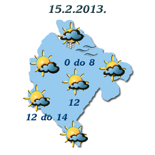 Danas oblačno sa sunčanim intervalima Danas oblačno sa sunčanim intervalima