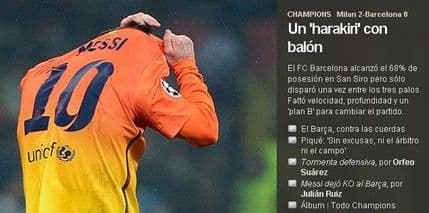 Mediji: Harakiri lopte, Mesi nestao Mediji: Harakiri lopte, Mesi nestao