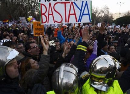 Španci marširali protiv mjera štednje Španci marširali protiv mjera štednje