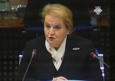 Olbrajt: Hag kao sud u Nirnbergu Olbrajt: Hag kao sud u Nirnbergu