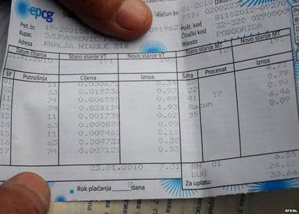 Prosječan februarski račun za struju 41,5 euro Prosječan februarski račun za struju 41,5 euro