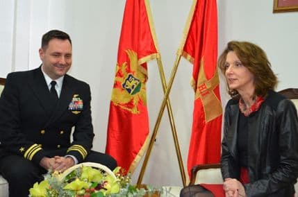 Pejanović-Đurišić sa novoimenovanim šefom Kancelarije za odbrambenu saradnju Ambasade SAD Pejanović-Đurišić sa novoimenovanim šefom Kancelarije za odbrambenu saradnju Ambasade SAD