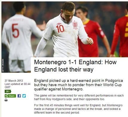 ENGLESKI MEDIJI: Remi iz kojeg samo Crna Gora izlazi uzdignute glave! ENGLESKI MEDIJI: Remi iz kojeg samo Crna Gora izlazi uzdignute glave!