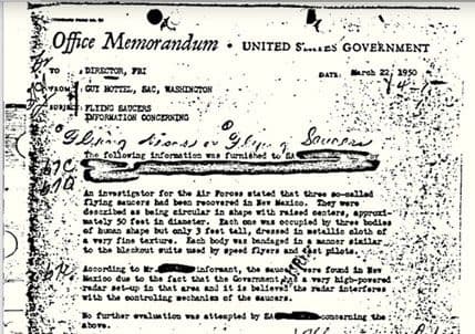 Dokument FBI-a o NLO-u dostupan javnosti Dokument FBI-a o NLO-u dostupan javnosti
