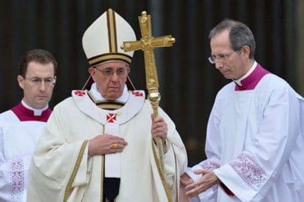 Papa Franjo služio prvu Uskršnju misu Papa Franjo služio prvu Uskršnju misu