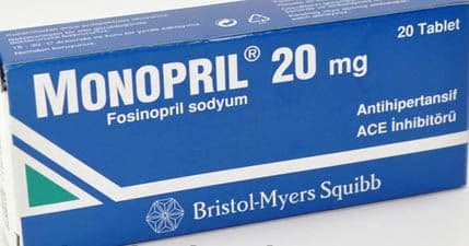 Montefarm: Lijek Fosinopril isti kao Monopril Montefarm: Lijek Fosinopril isti kao Monopril