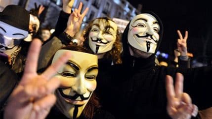 Anonimusi zaprijetili Izraelu "brisanjem iz sajber svijeta" Anonimusi zaprijetili Izraelu "brisanjem iz sajber svijeta"