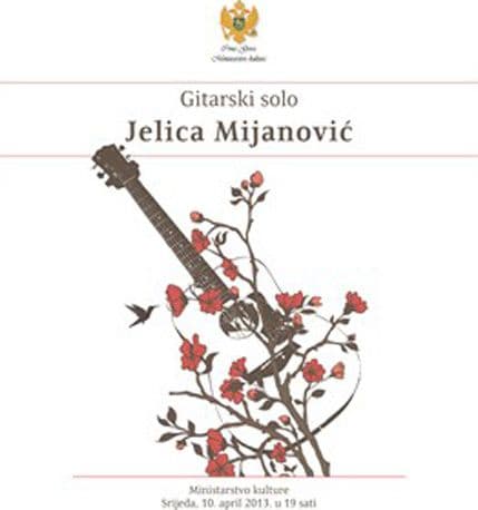 Koncert gitaristkinje Jelice Mijanović u Ministarstvu kulture Koncert gitaristkinje Jelice Mijanović u Ministarstvu kulture