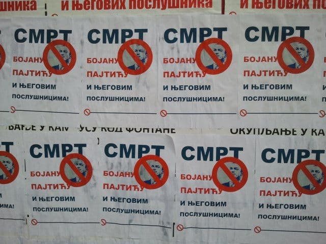 Rat plakatima i prijetnje smrću Bojanu Pajtiću Rat plakatima i prijetnje smrću Bojanu Pajtiću