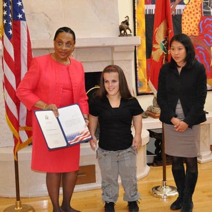 Marijani Goranović prvo Priznanje za aktivizam ambasadorke Braun Marijani Goranović prvo Priznanje za aktivizam ambasadorke Braun