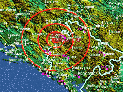 Zemljotres na granici Crne Gore i BiH Zemljotres na granici Crne Gore i BiH