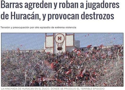 Argentinski huligani pretukli igrače i ukrali im stvari Argentinski huligani pretukli igrače i ukrali im stvari