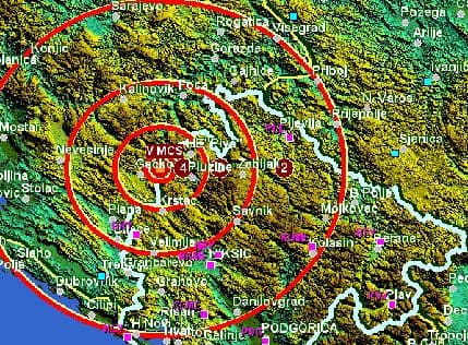 Zemljotres od 3,3 Rihtera kod Plužina Zemljotres od 3,3 Rihtera kod Plužina