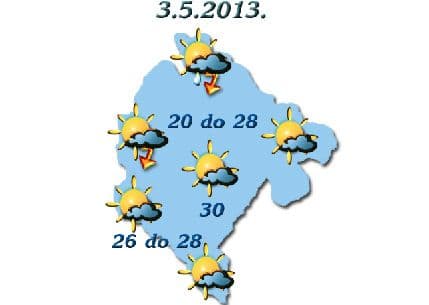 HMZCG: Nakon toplog vikenda, od ponedjeljka osjetno hladnije s kišom HMZCG: Nakon toplog vikenda, od ponedjeljka osjetno hladnije s kišom