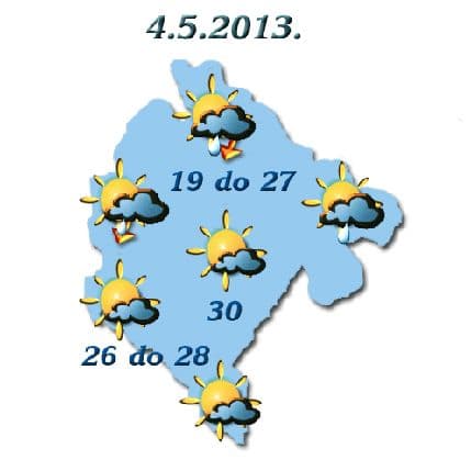 Danas sunčano, do 30 stepeni Danas sunčano, do 30 stepeni