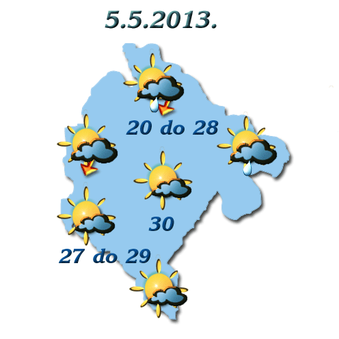 Od sjutra slaba kiša i pad temperature Od sjutra slaba kiša i pad temperature