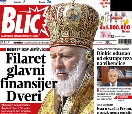 Blic: Filaret finansijer Dveri Blic: Filaret finansijer Dveri