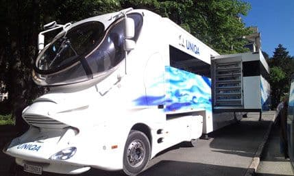 "MedUNIQA Kamion zdravlja" posjetio Bijelo Polje "MedUNIQA Kamion zdravlja" posjetio Bijelo Polje