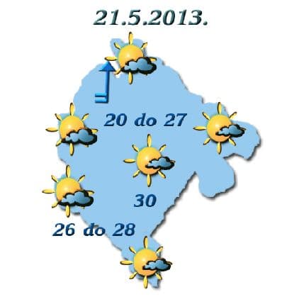 Sjutra sunčano i toplo, do 30 stepeni Sjutra sunčano i toplo, do 30 stepeni