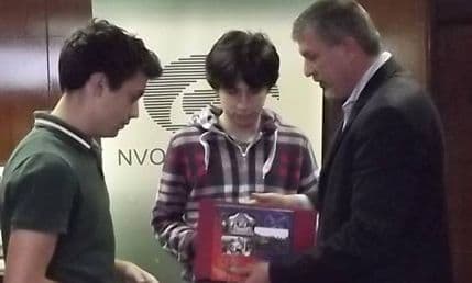 Podgorički gimnazijalci Đuranović i Bošković pobjednici Aliante 2013. Podgorički gimnazijalci Đuranović i Bošković pobjednici Aliante 2013.