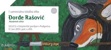 Prva samostalna izložba Đorđa Rašovića u Umjetničkom paviljonu Prva samostalna izložba Đorđa Rašovića u Umjetničkom paviljonu
