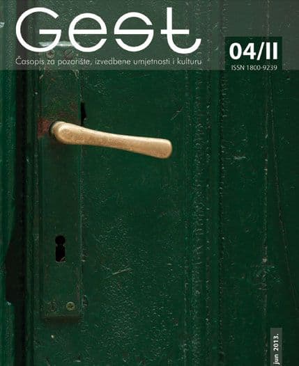 Četvrti Gest: Crnogorska iskustva i nove pozorišne tendencije Četvrti Gest: Crnogorska iskustva i nove pozorišne tendencije