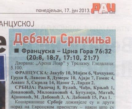 Francuskinje "razbile" Srpkinje sa 40 razlike, ceh platile Crnogorke Francuskinje "razbile" Srpkinje sa 40 razlike, ceh platile Crnogorke