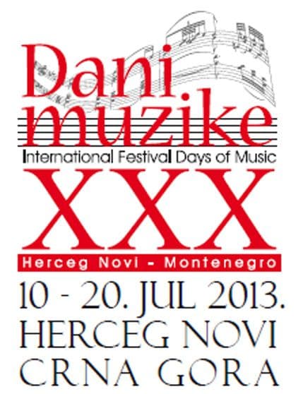 Jubilarni 30. Dani muzike od 10. do 20. jula u Herceg Novom Jubilarni 30. Dani muzike od 10. do 20. jula u Herceg Novom