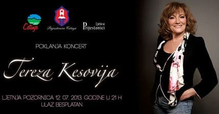 Ljeto u Prijestonici: Koncert Tereze Kesovije 12. jula Ljeto u Prijestonici: Koncert Tereze Kesovije 12. jula