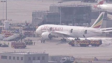 Novi avion Boeing-a zapalio se na Hitrou Novi avion Boeing-a zapalio se na Hitrou