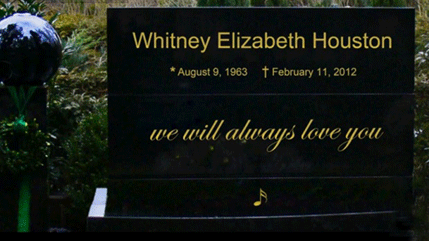 Nadgrobni spomenik za Vitni Hjuston Nadgrobni spomenik za Vitni Hjuston