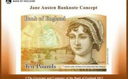 Džejn Ostin na novčanici od 10 funti Džejn Ostin na novčanici od 10 funti