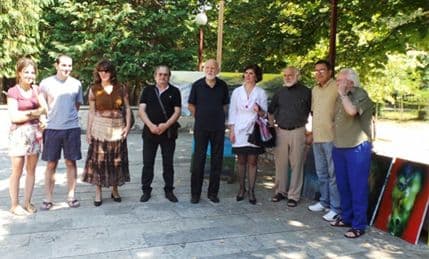 Dimitrije Popović posjetio učesnike druge Cetinjske likovne kolonije Dimitrije Popović posjetio učesnike druge Cetinjske likovne kolonije