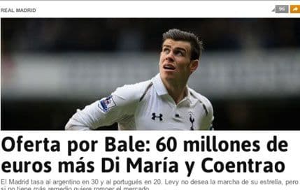 60 miliona, Di Marija i Koentrao za Bejla! 60 miliona, Di Marija i Koentrao za Bejla!