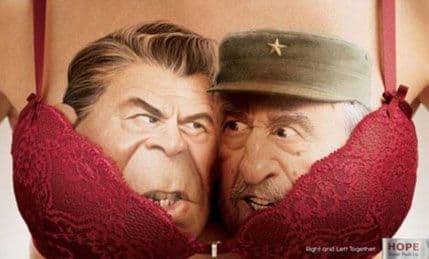 Reklama za grudnjak spojila zaklete političke protivnike Reklama za grudnjak spojila zaklete političke protivnike