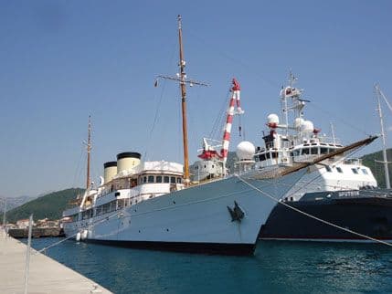 Omiljena jahta Vinstona Čerčila “Talita” u marini Porto Montenegro Omiljena jahta Vinstona Čerčila “Talita” u marini Porto Montenegro