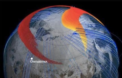 VIDEO: Ostaci meteora koji je eksplodirao iznad Rusije obišli Zemlju VIDEO: Ostaci meteora koji je eksplodirao iznad Rusije obišli Zemlju