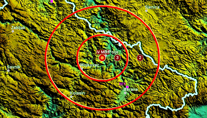 Slabiji zemljotres kod Bijelog Polja Slabiji zemljotres kod Bijelog Polja