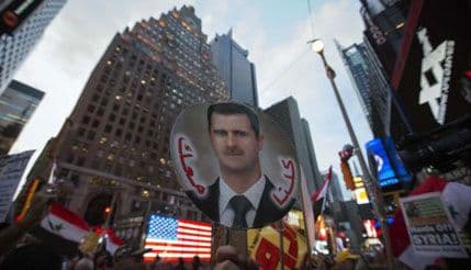 Demonstracije u Njujorku protiv rata u Siriji Demonstracije u Njujorku protiv rata u Siriji