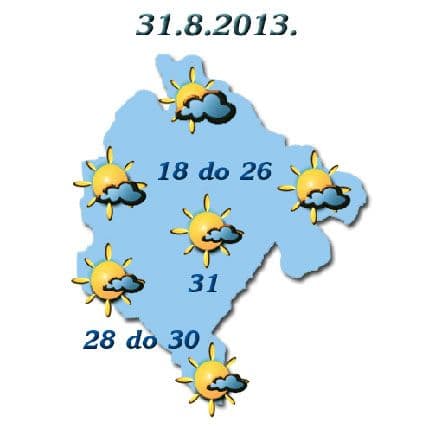 Sjutra sunčano, do 31 stepen Sjutra sunčano, do 31 stepen