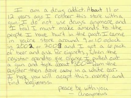 Nikad nije kasno: Nakon 11 godina vratio novac koji je ukrao Nikad nije kasno: Nakon 11 godina vratio novac koji je ukrao