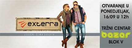 "EXTERRA" u tržnom centru "BAZAR" "EXTERRA" u tržnom centru "BAZAR"
