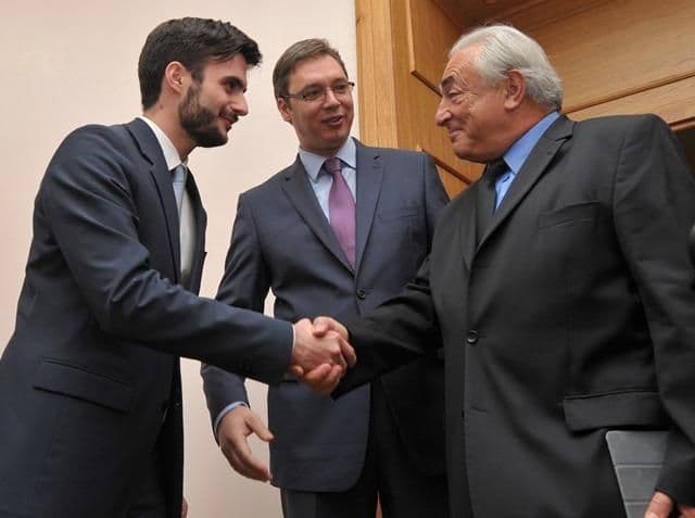 Stros-Kan na sastanku u Vladi Srbije Stros-Kan na sastanku u Vladi Srbije