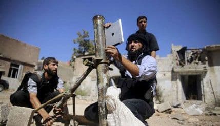 Sirijski pobunjenici aplikacijom na Ajpedu usmjeravaju granate Sirijski pobunjenici aplikacijom na Ajpedu usmjeravaju granate