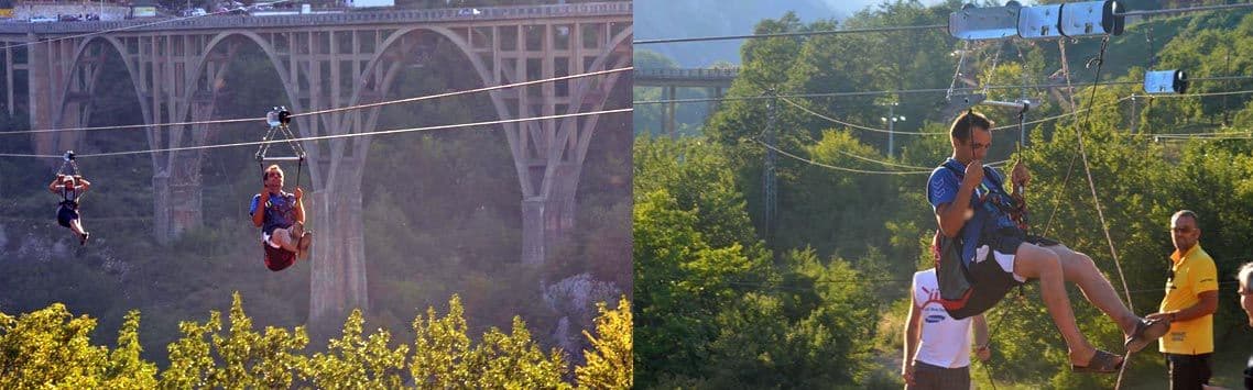 Preko kanjona Tare za samo 40 sekundi(VIDEO) Preko kanjona Tare za samo 40 sekundi(VIDEO)